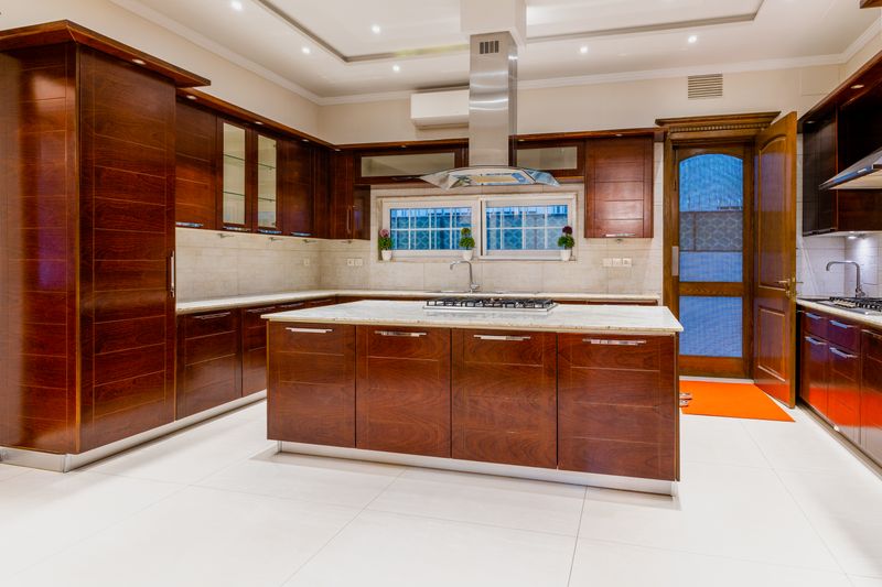 a kitchen with a countertop